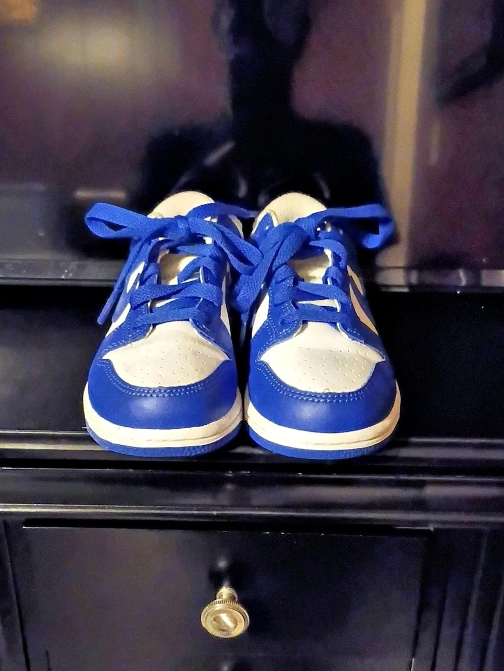 Nike Dunk Low Retro 'Kentucky' Blue & White Sneakers